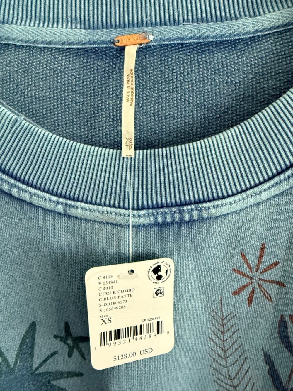 Brand New Free People Gaia Sweatshirt - Size XS - NWT - Picture 7 of 10